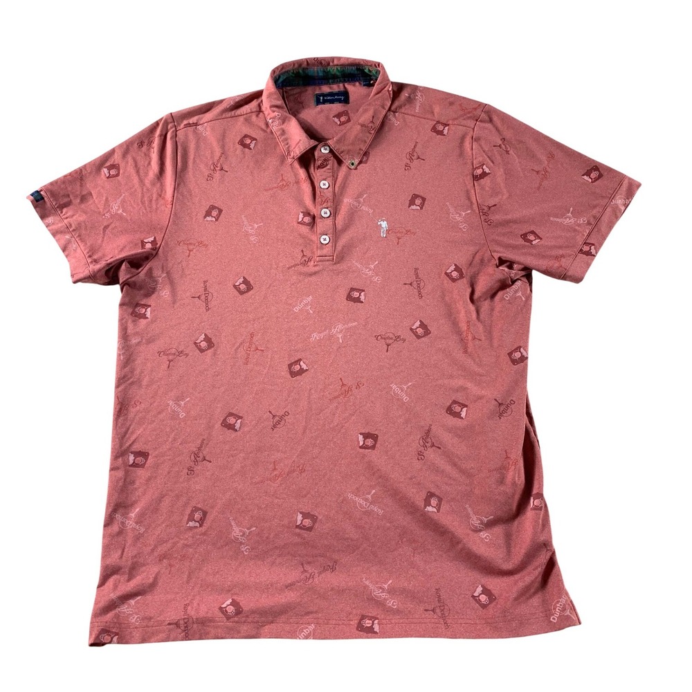 Two William Murray Golf Polo Shirts Mens Bundle Grey Salmon Pink XL - Picture 12 of 16